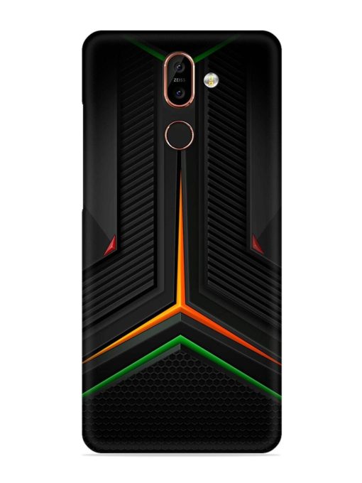 Orange Triangle Light Snap Case for Nokia 7 Plus Zapvi