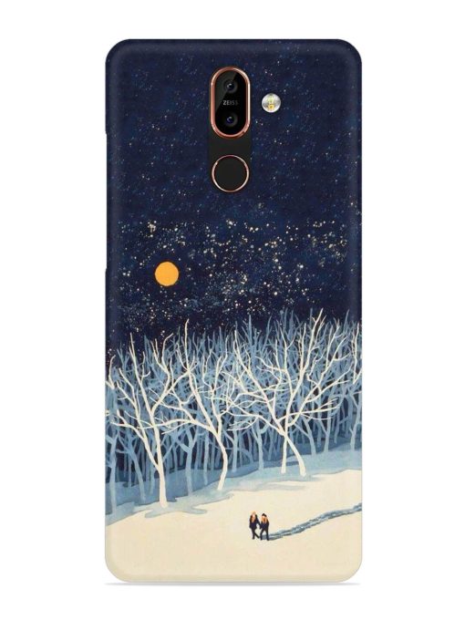 Full Moon Snowshoe Tour Snap Case for Nokia 7 Plus Zapvi