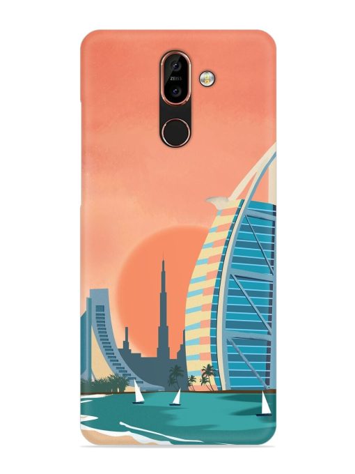 Dubai Architectural Scenery Snap Case for Nokia 7 Plus Zapvi