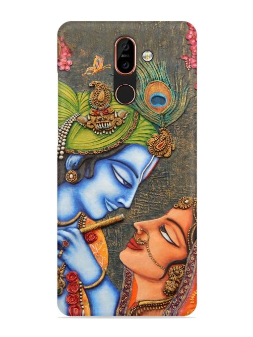 Lord Radha Krishna Flute Art Snap Case for Nokia 7 Plus Zapvi