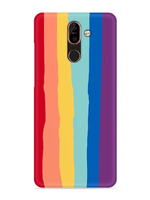 Rainbow Genuine Liquid Snap Case for Nokia 7 Plus Zapvi