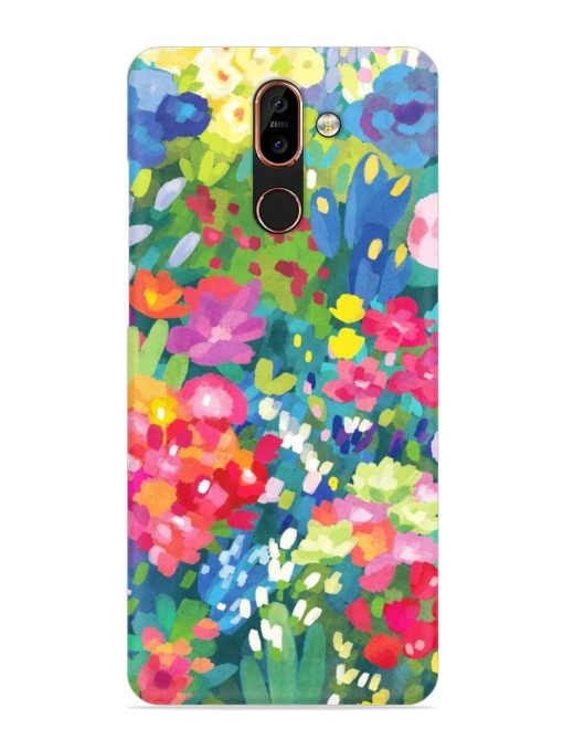 Watercolor Flower Art Snap Case for Nokia 7 Plus Zapvi