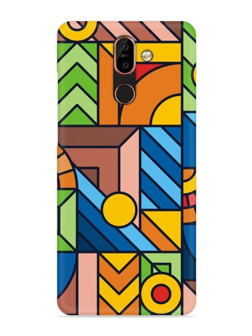 Colorful Geometric Snap Case for Nokia 7 Plus