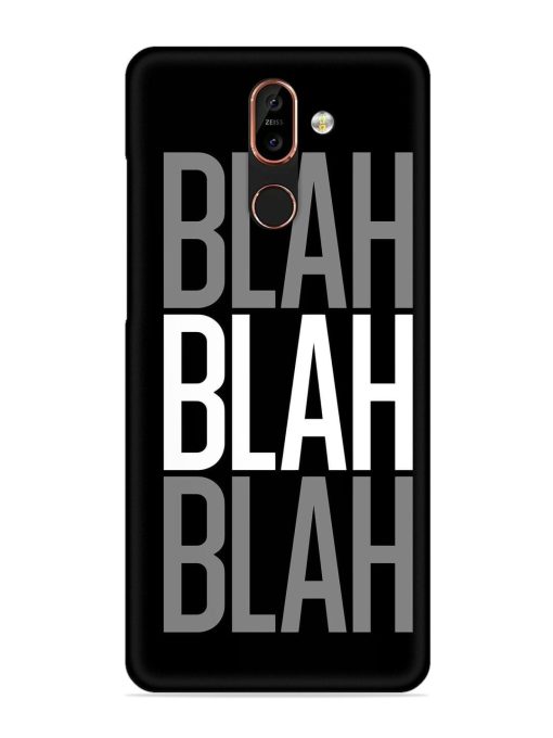 Blah Blah Blah Wallpaper Snap Case for Nokia 7 Plus Zapvi