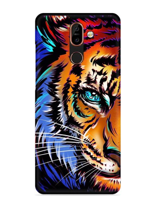 Colorful Lion Art Snap Case for Nokia 7 Plus Zapvi