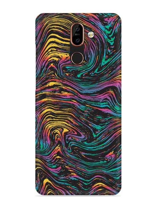 Abstract Liquid Colors Snap Case for Nokia 7 Plus Zapvi