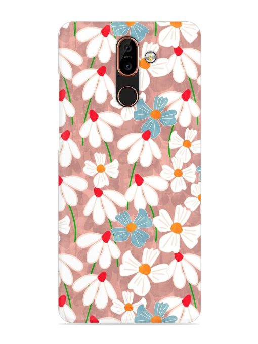 Abstract Petal Flowers Snap Case for Nokia 7 Plus Zapvi