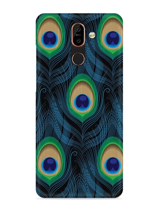 Seamless Pattern Peacock Snap Case for Nokia 7 Plus Zapvi