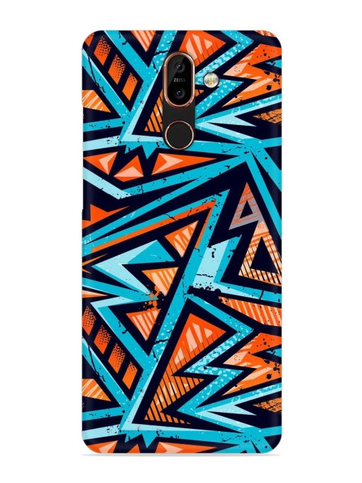 Abstract Seamless Grunge Snap Case for Nokia 7 Plus