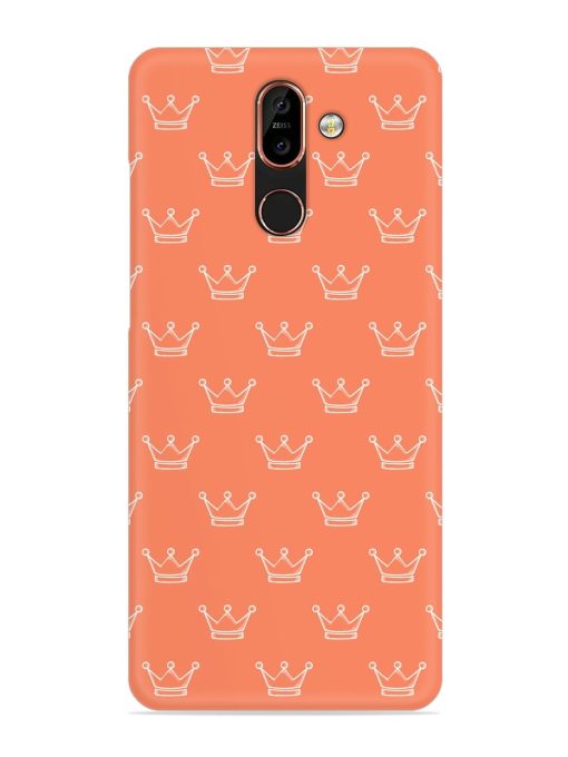 Hand Drawn Crown Snap Case for Nokia 7 Plus Zapvi