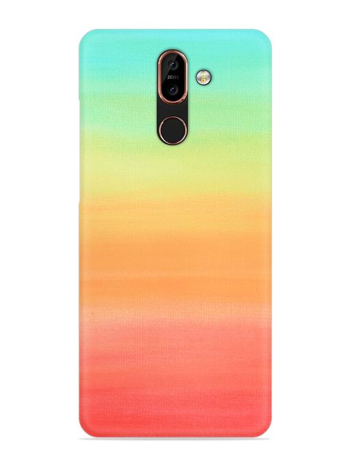 Background Sky Watercolor Snap Case for Nokia 7 Plus Zapvi