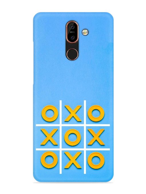 Yellow Plastic Crosses Snap Case for Nokia 7 Plus Zapvi