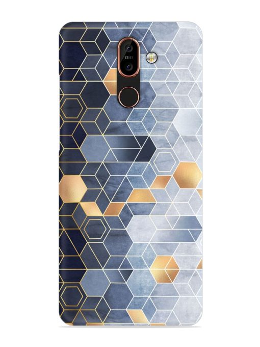 Geometric Abstraction Hexagons Snap Case for Nokia 7 Plus Zapvi