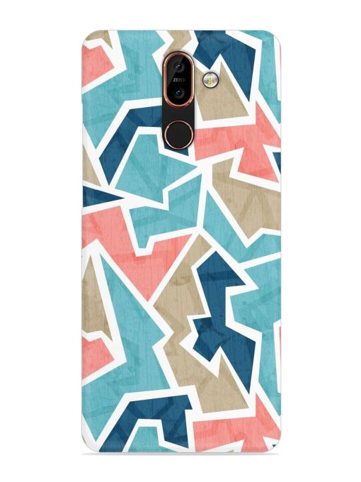 Vintage Geometric Triangle Snap Case for Nokia 7 Plus Zapvi