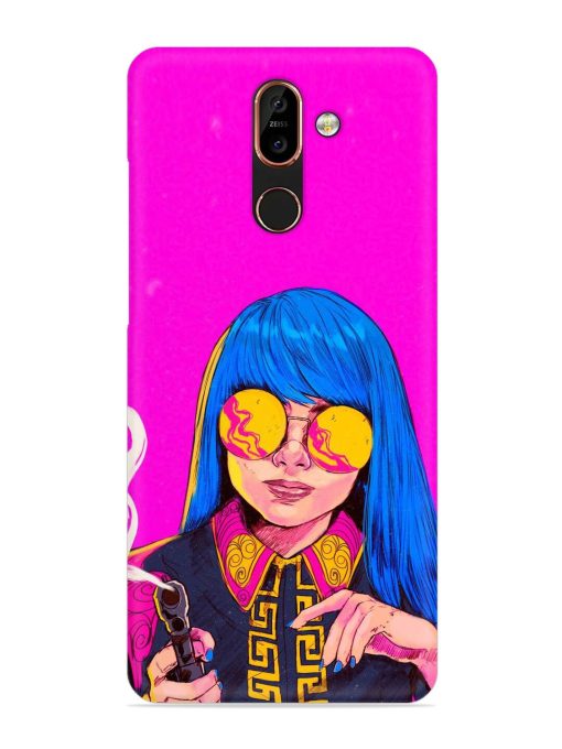 Aesthetic Anime Girl Snap Case for Nokia 7 Plus