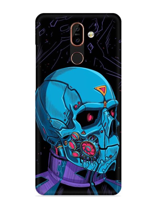 Skull Robo Vector Snap Case for Nokia 7 Plus Zapvi