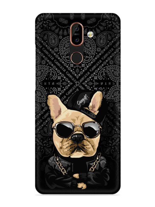 Gangsta Cool Sunglasses Dog Snap Case for Nokia 7 Plus Zapvi