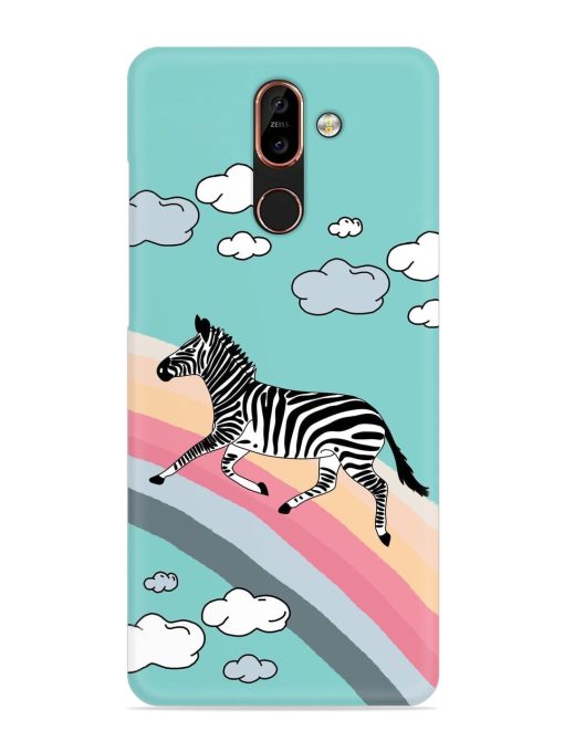 Running Zebra Snap Case for Nokia 7 Plus Zapvi