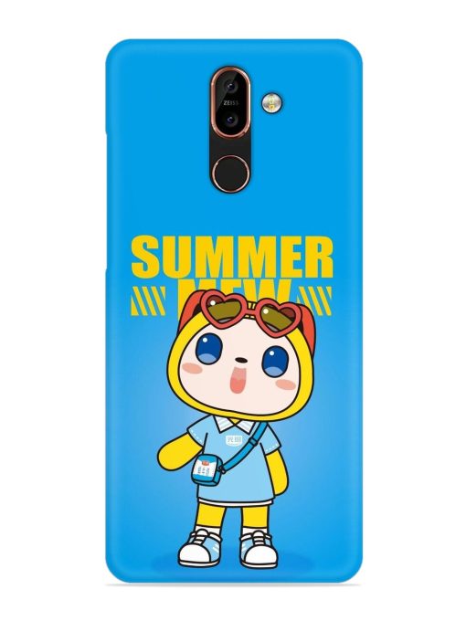 Summer Mew Cartoon Snap Case for Nokia 7 Plus Zapvi