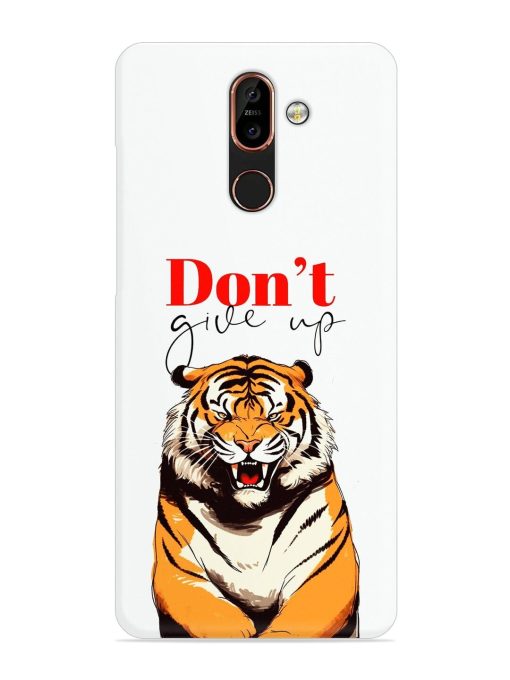 Don'T Give Up Tiger Art Snap Case for Nokia 7 Plus Zapvi