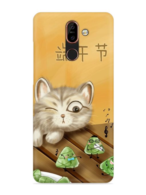 Cat Scorpion Dancing Snap Case for Nokia 7 Plus Zapvi