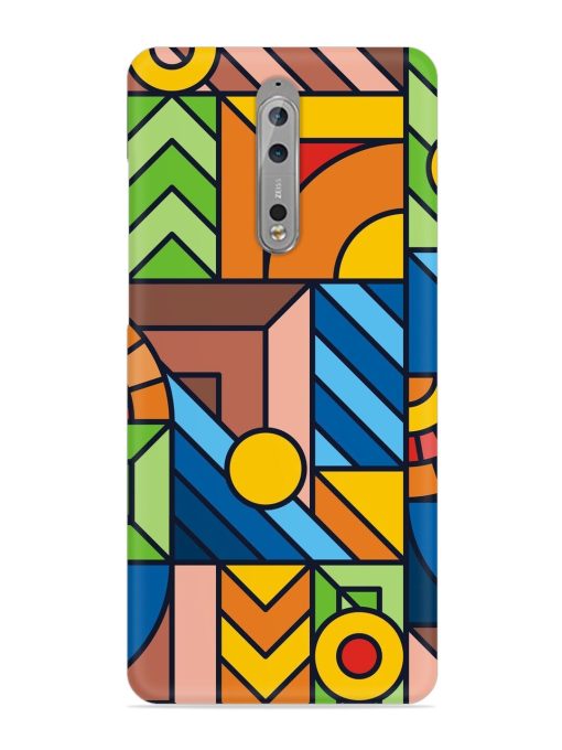 Colorful Geometric Snap Case for Nokia 8