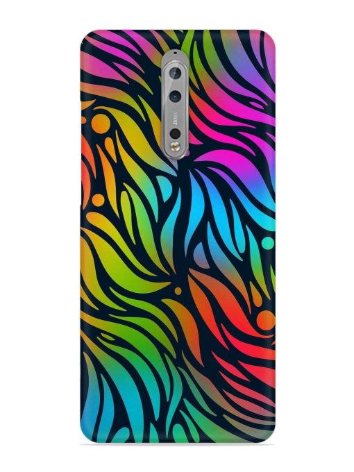 Abstract Leaf Design Snap Case for Nokia 8