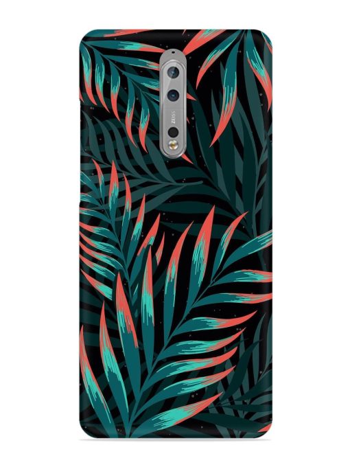 Green Leaf Art Snap Case for Nokia 8