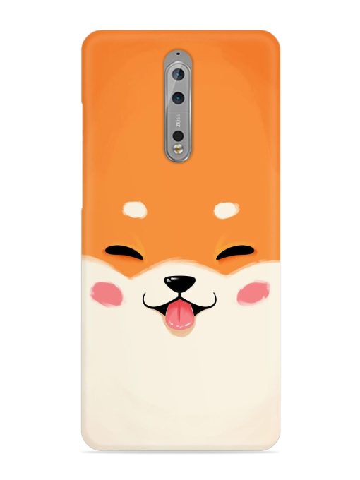 Happy Cat Art Snap Case for Nokia 8