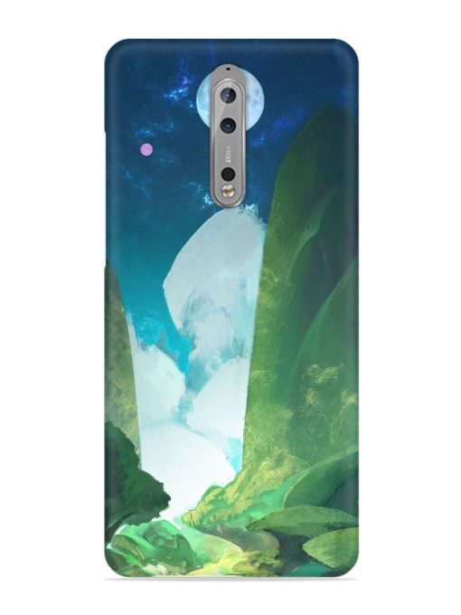 Abstract Art Of Nature Snap Case for Nokia 8