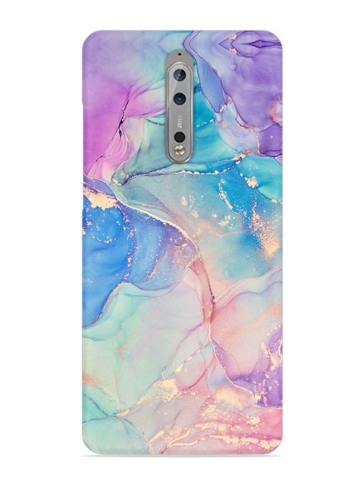 Alcohol Ink Colors Snap Case for Nokia 8