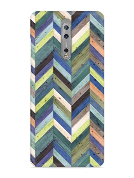 Chevron Random Color Snap Case for Nokia 8 Zapvi