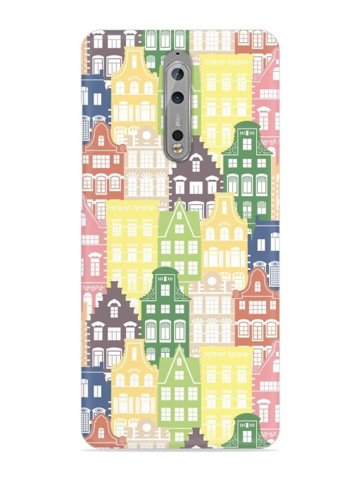 Seamless Shapes Pattern Snap Case for Nokia 8