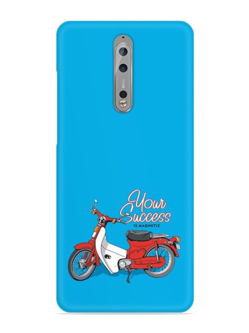 Motorcycles Image Vector Snap Case for Nokia 8 Zapvi