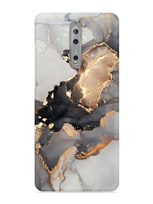 Luxury Abstract Fluid Snap Case for Nokia 8