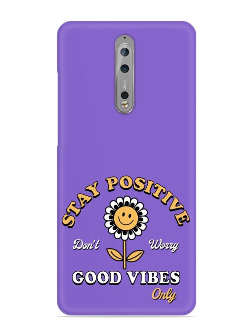 Retro Positive Flower Snap Case for Nokia 8