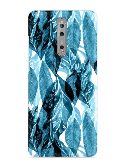 Leaves Pattern Jungle Snap Case for Nokia 8 Zapvi