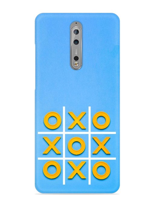 Yellow Plastic Crosses Snap Case for Nokia 8