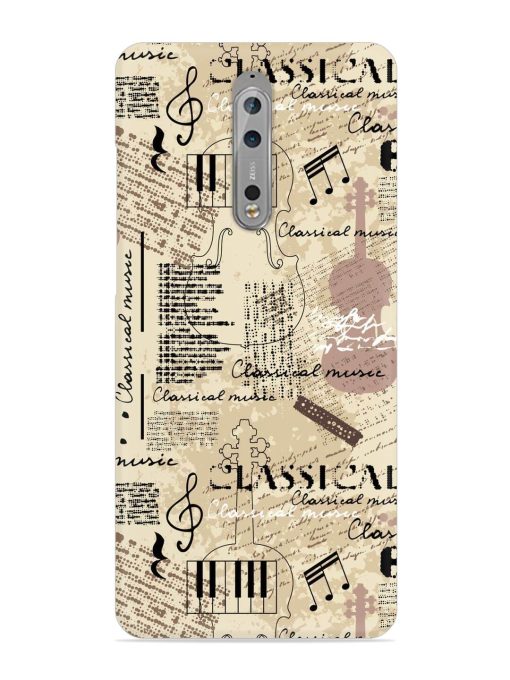 Classical Music Lpattern Snap Case for Nokia 8