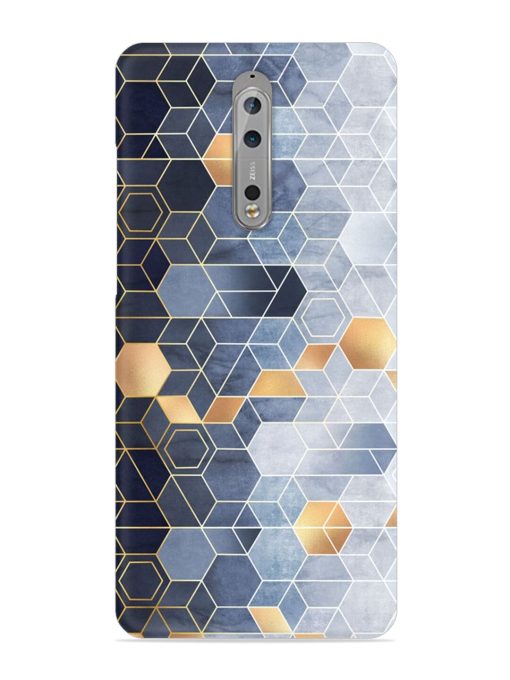 Geometric Abstraction Hexagons Snap Case for Nokia 8