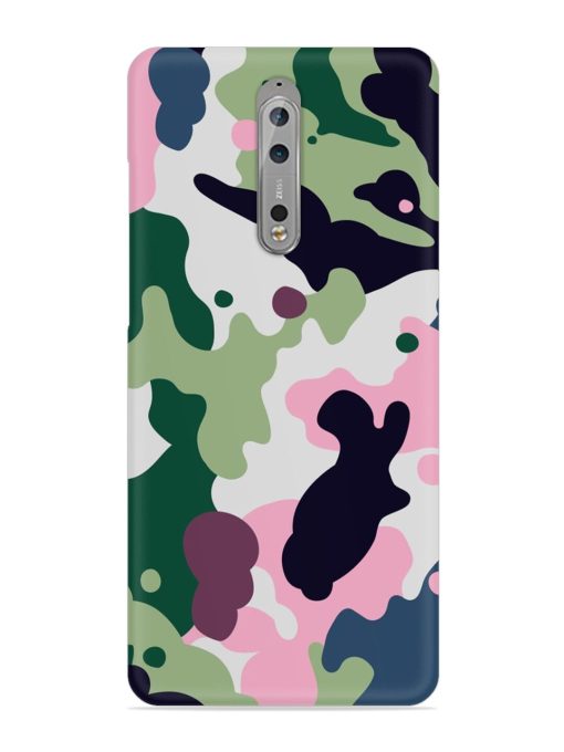 Seamless Funky Camouflage Snap Case for Nokia 8 Zapvi