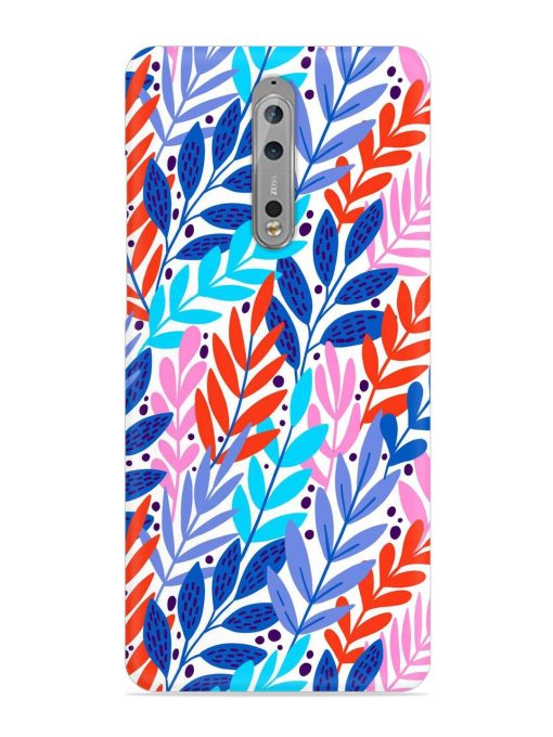 Bright Floral Tropical Snap Case for Nokia 8 Zapvi