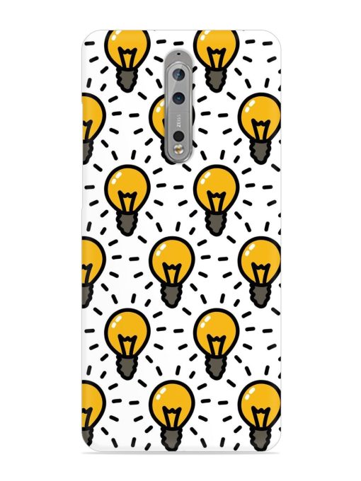 Light Bulb Seamless Snap Case for Nokia 8