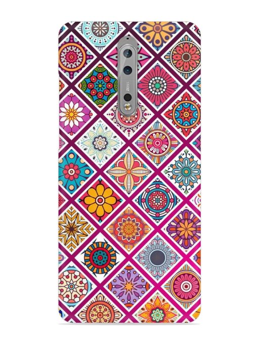 Seamless Tile Pattern Snap Case for Nokia 8 Zapvi