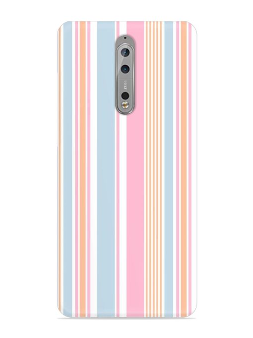 Stripe Seamless Pattern Snap Case for Nokia 8 Zapvi