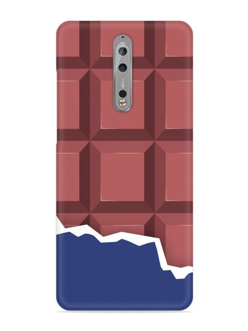 Chocolate Vector Art Snap Case for Nokia 8 Zapvi