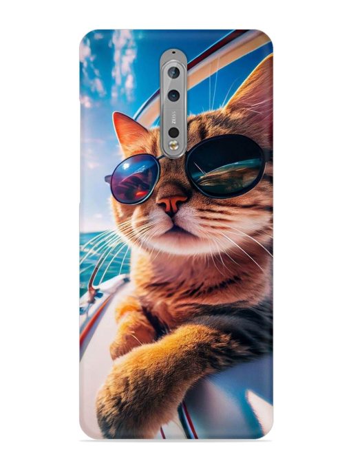 Cat In Style Snap Case for Nokia 8