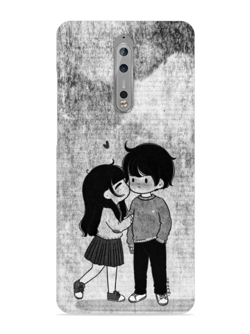 Couple Love Highlights Snap Case for Nokia 8 Zapvi