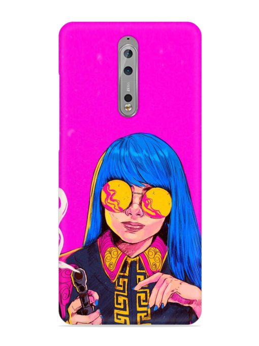 Aesthetic Anime Girl Snap Case for Nokia 8