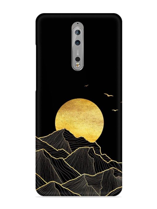 Golden Sunrise Snap Case for Nokia 8